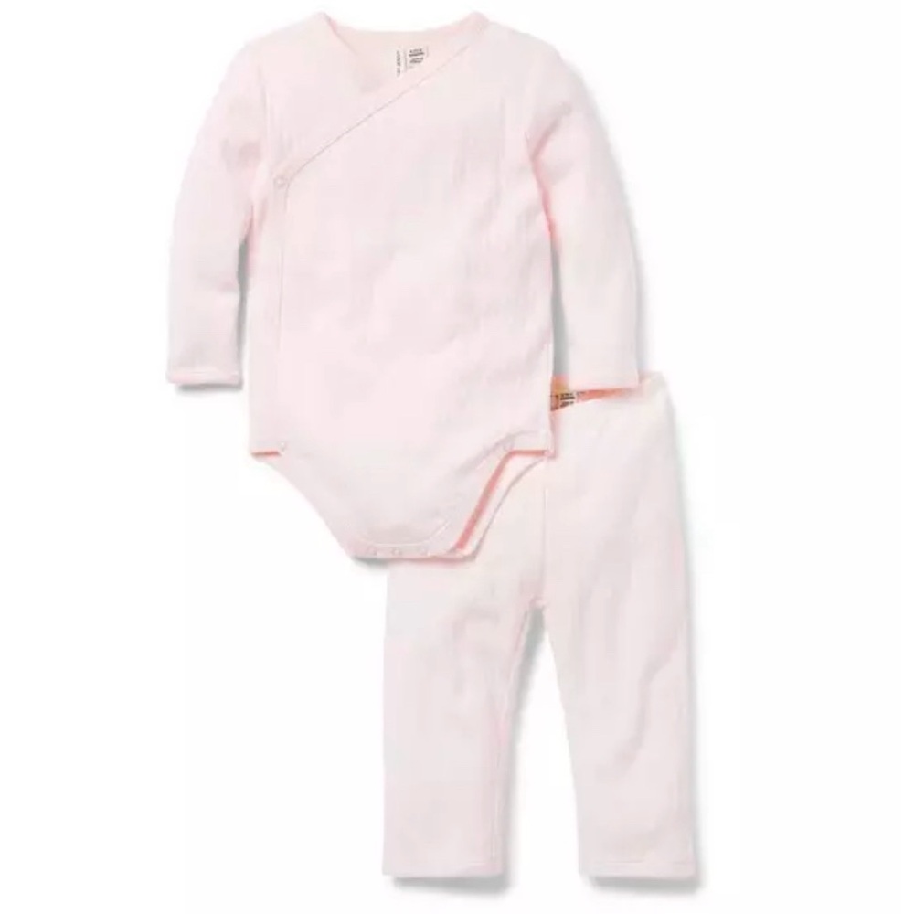 Janie and Jack pink two piece set.